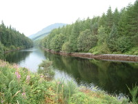 The Caledonian Canal on the approach to South Laggan