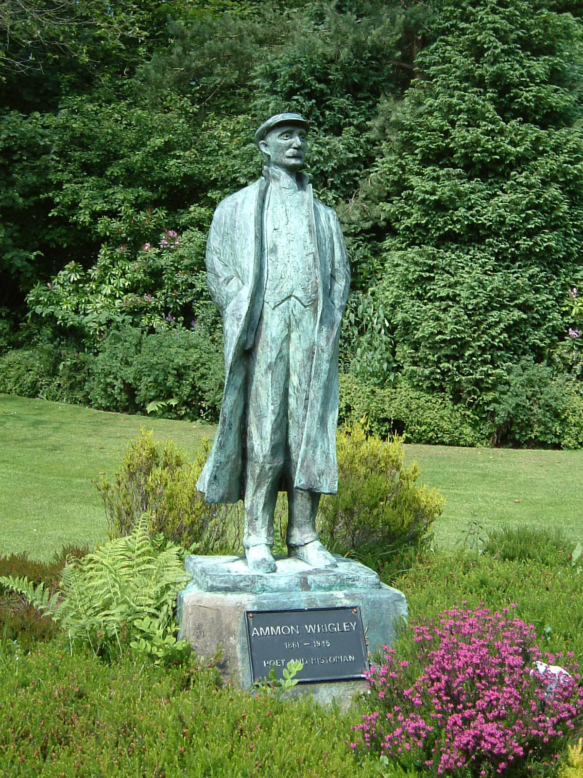 A statue of Ammon Wrigley