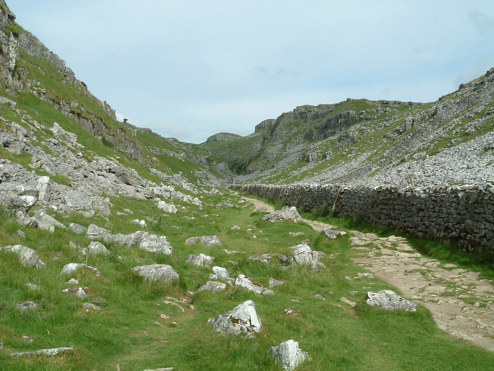 The path north of Malham Cove