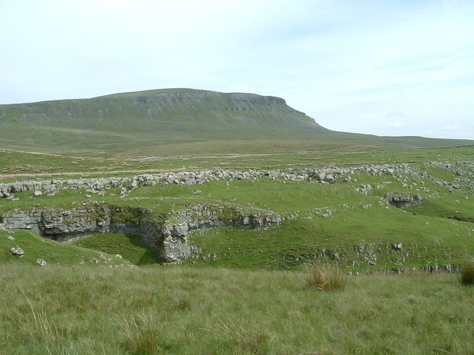 Looking back towards Pen-y-Ghent