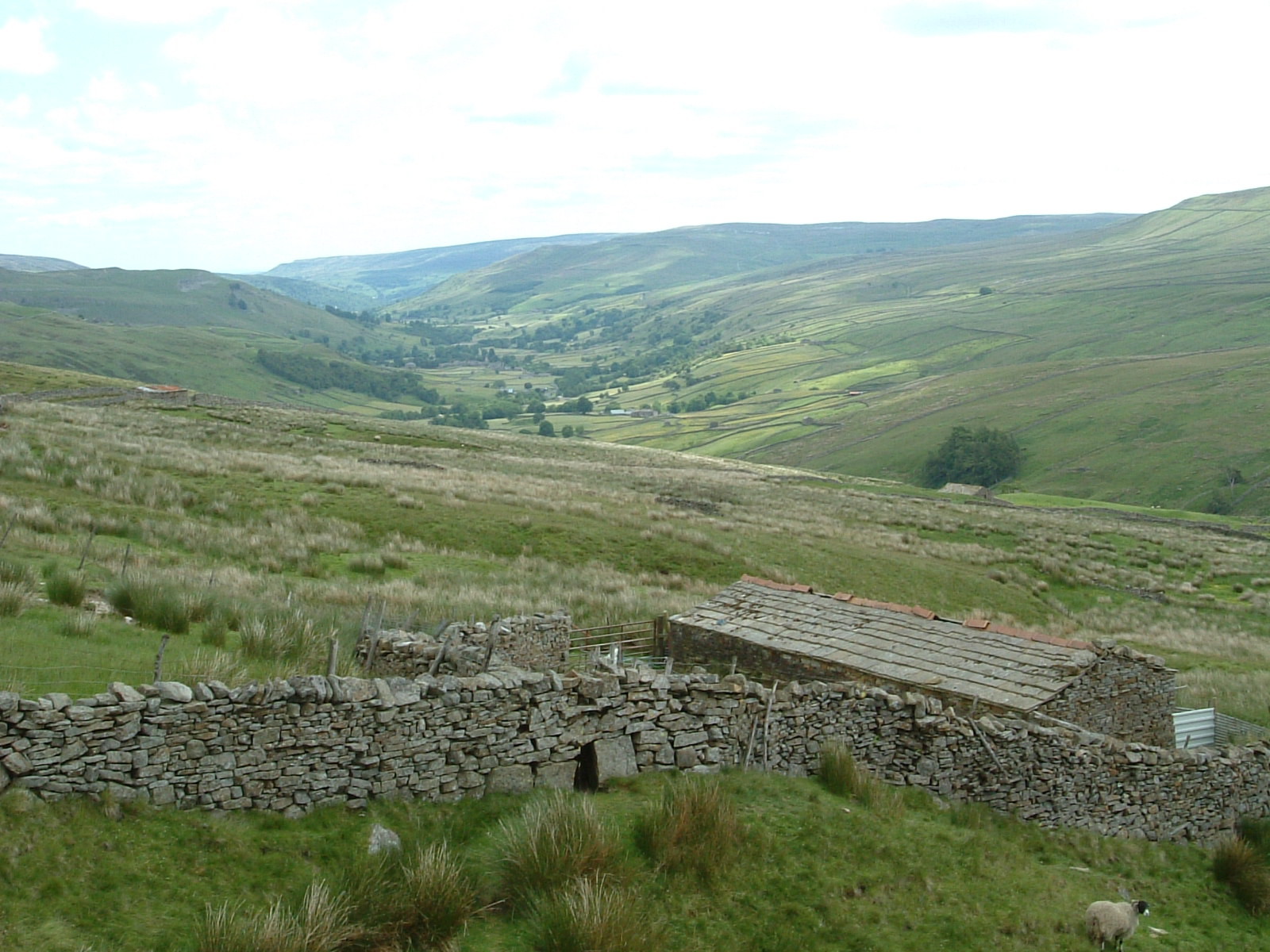 Scenery on the descent into Thwaite