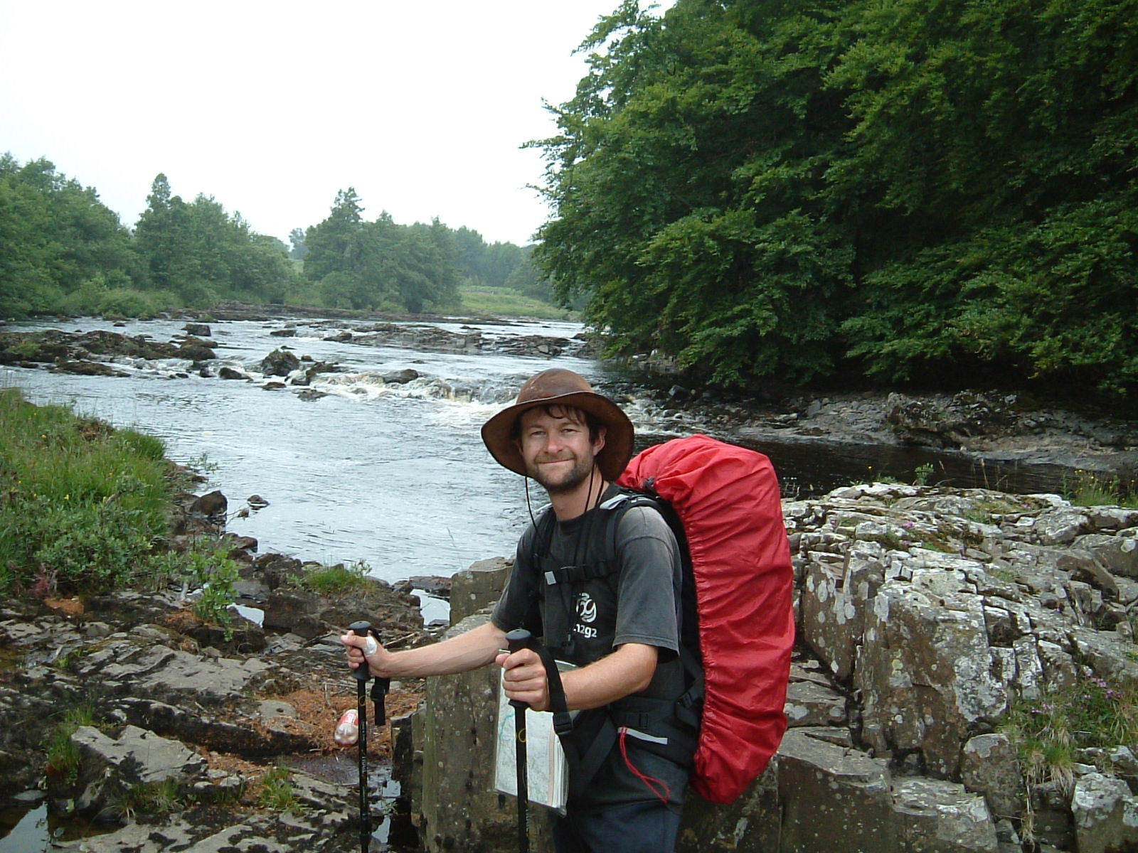 Mark walking by the River Tees