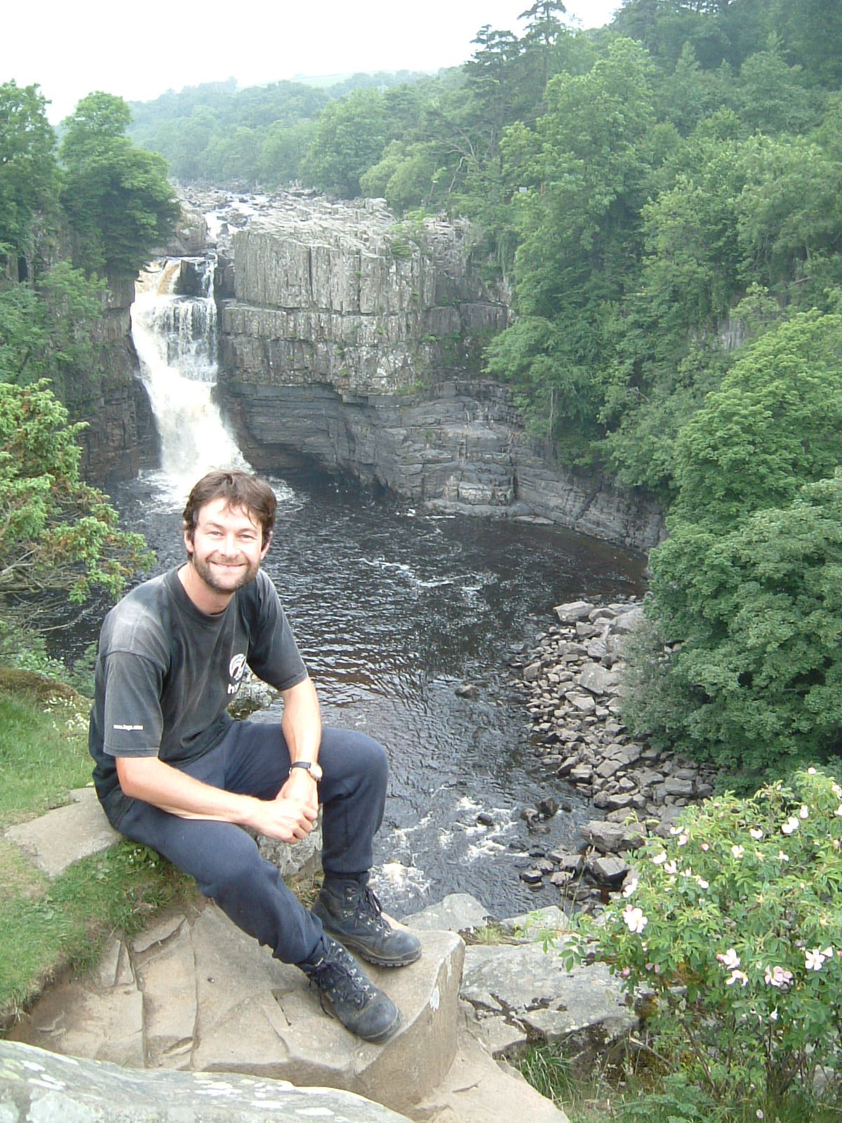 Mark taking a break in full view of High Force