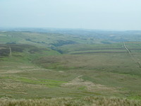 A distant Holmfirth from Black Hill