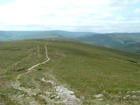 The track up Great Shunner Fell
