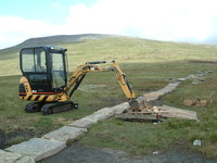 Repair work on the way to Cross Fell