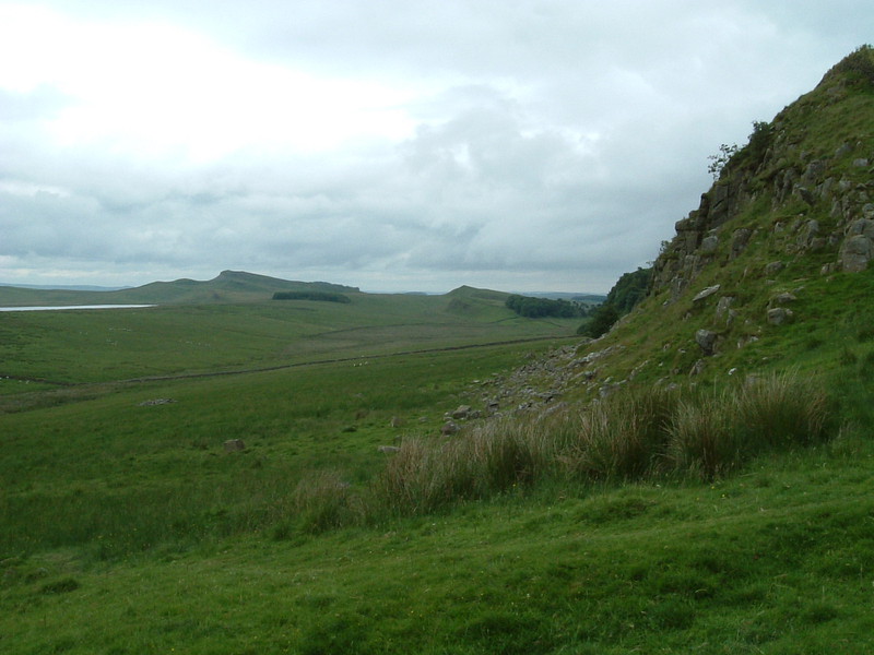 The ridge that Hadrian's Wall follows