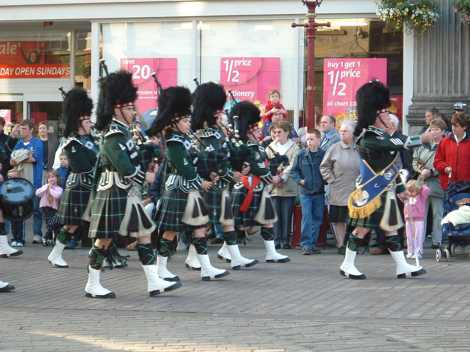 A pipe band in Wick