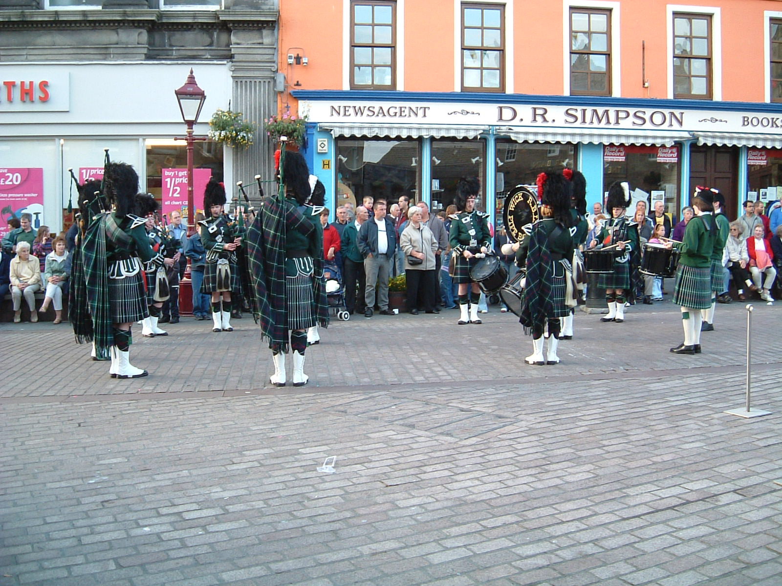 A pipe band in Wick