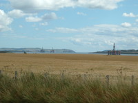 Oil rigs in Cromarty Firth