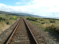 The railway line by the beach