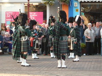 A pipe band in Wick