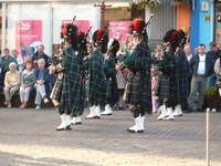 A pipe band in Wick