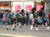 A pipe band in Wick