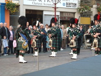 A pipe band in Wick