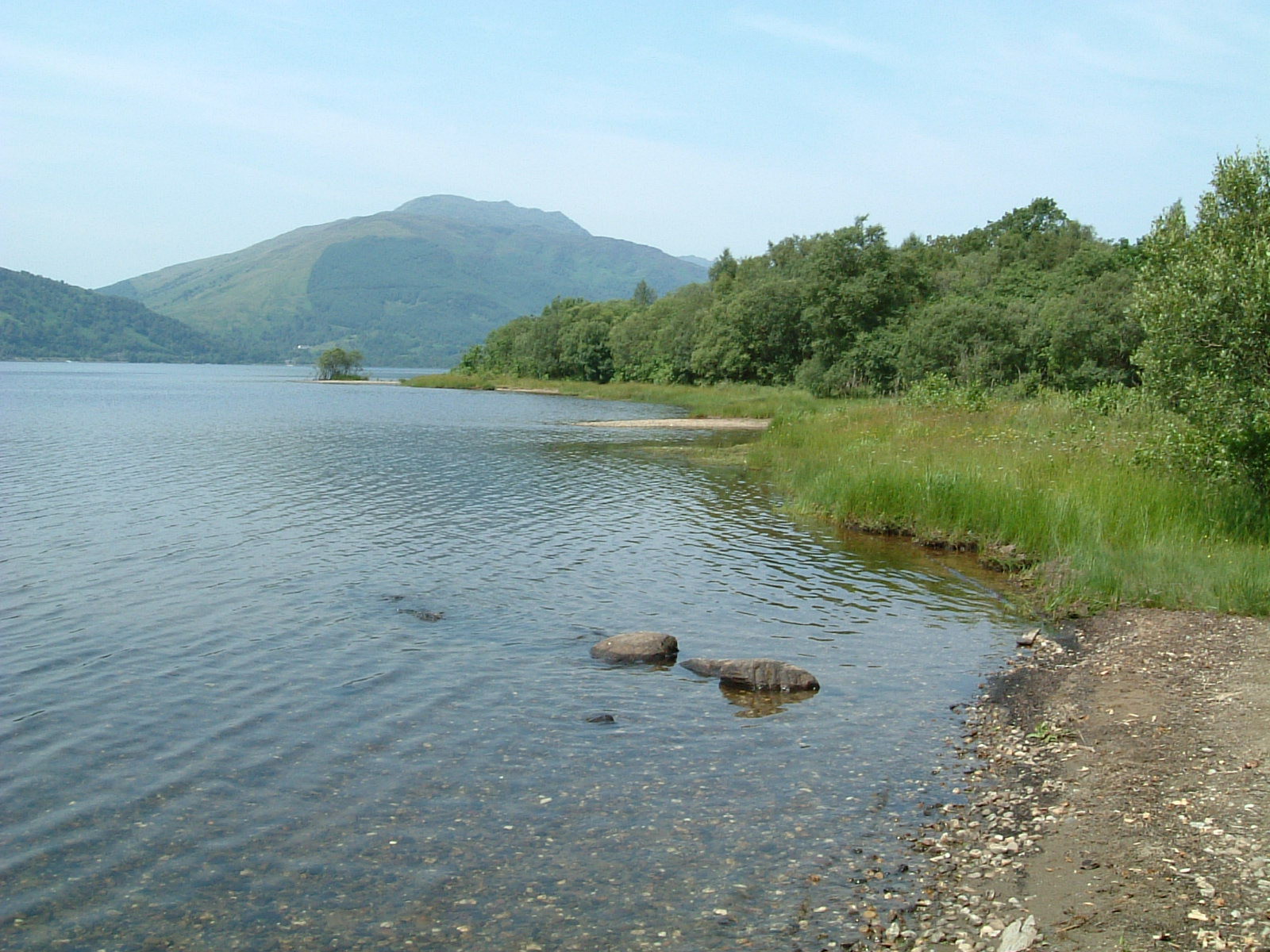 The Loch Lomond shoreline