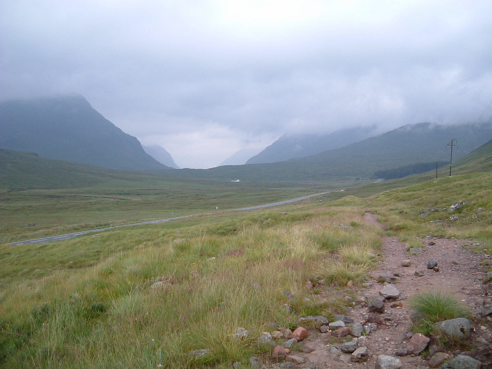 Looking towards Glen Coe from the West Highland Way