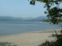 A pretty beach on Loch Lomond