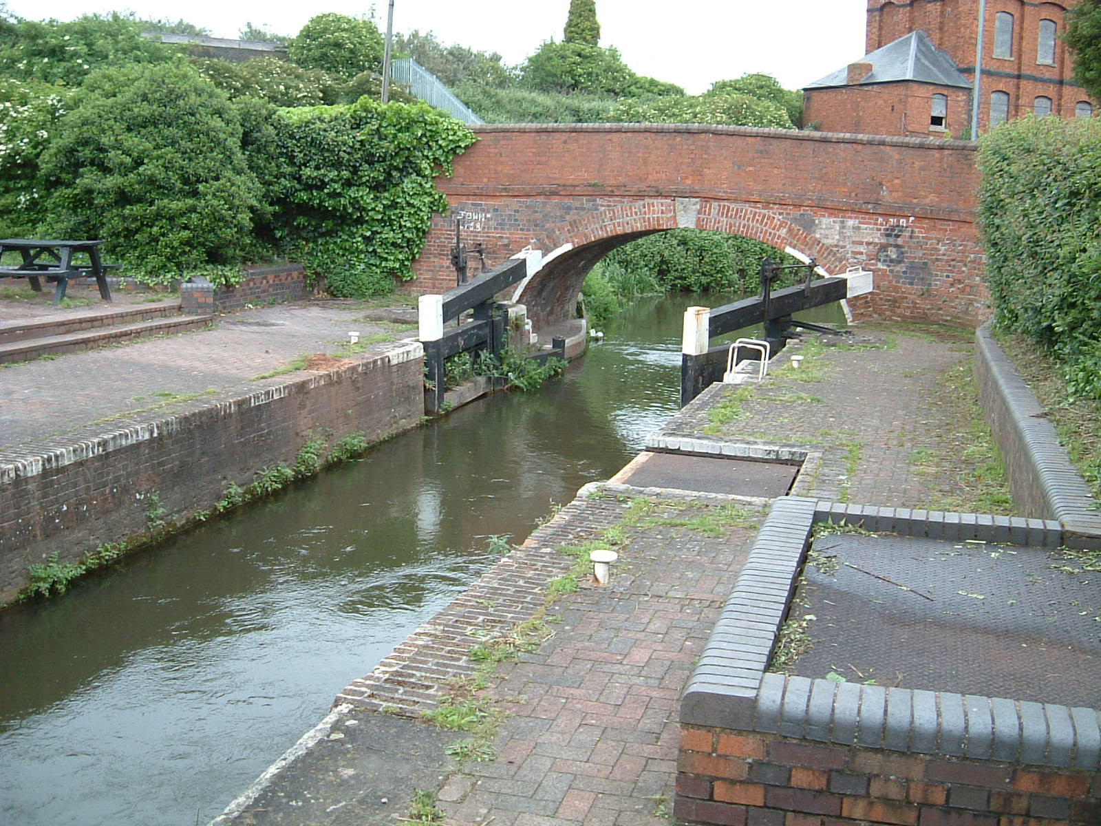 The start of the Bridgwater and Taunton Canal in Taunton