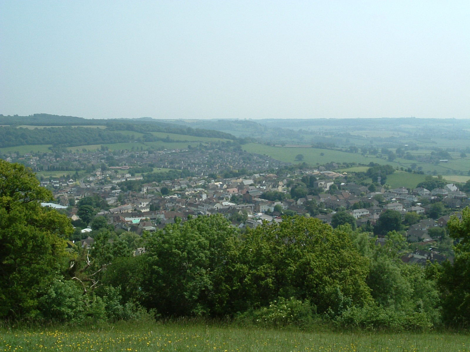 The view from the Cotswold escarpment