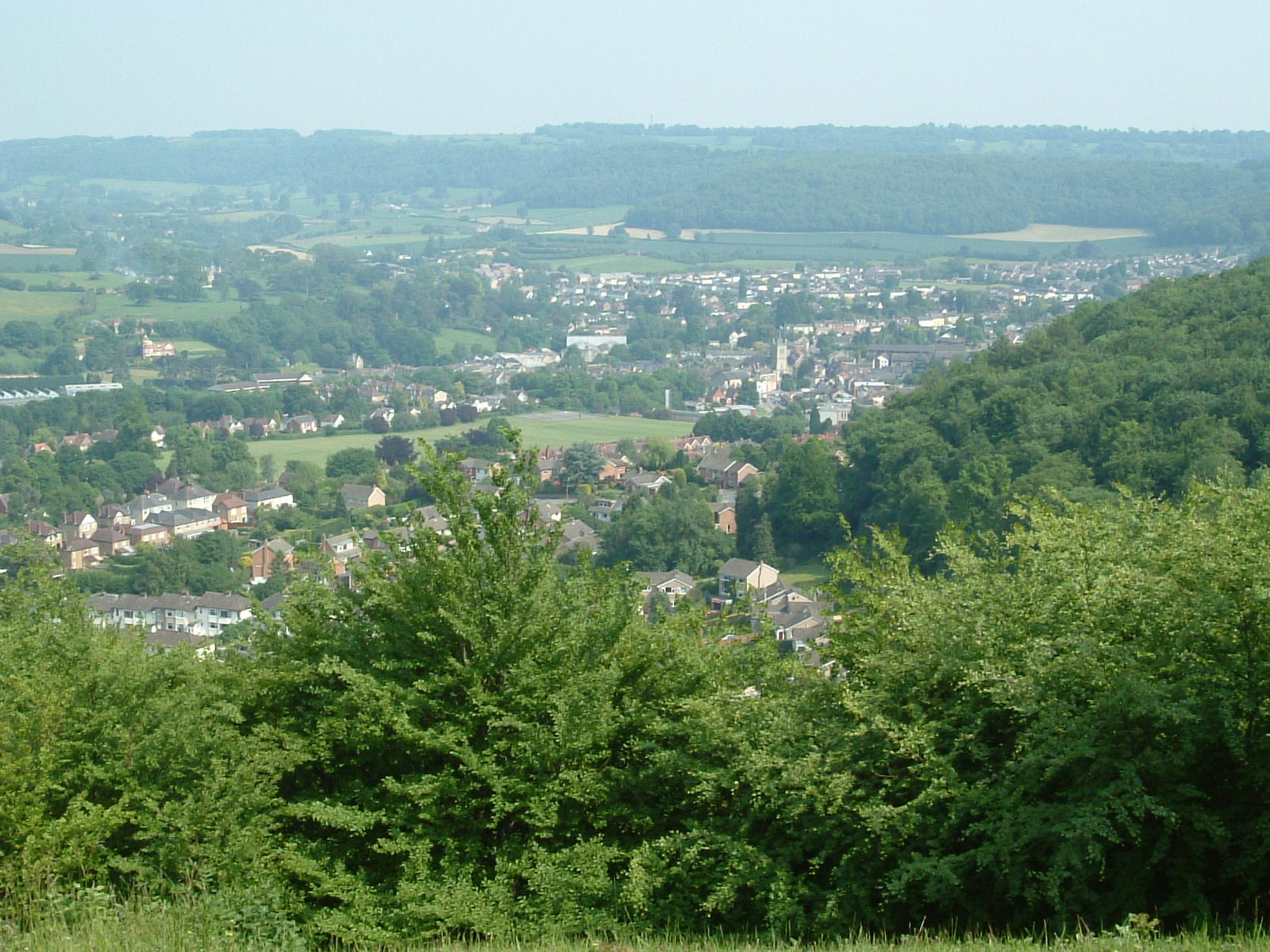Dursley as seen from Stinchcombe Hill