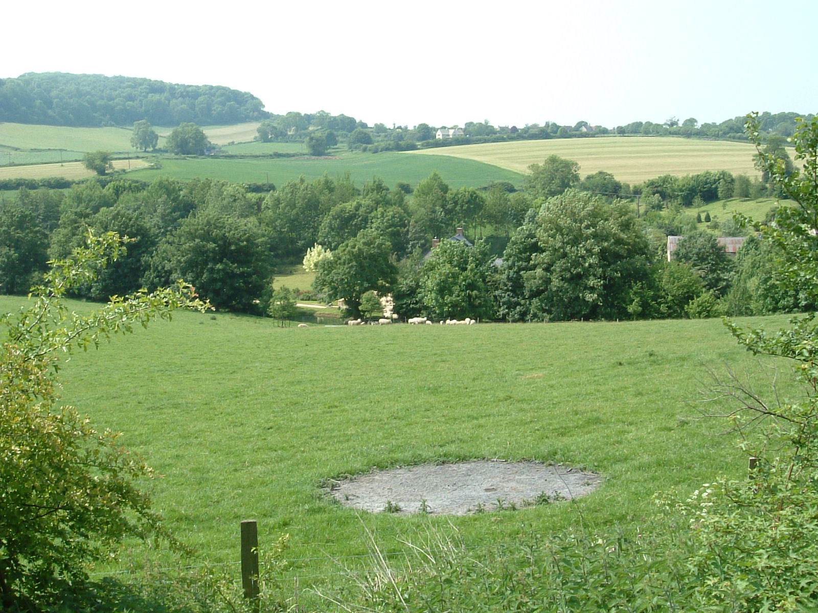 Fields as seen from the Cotswold Way