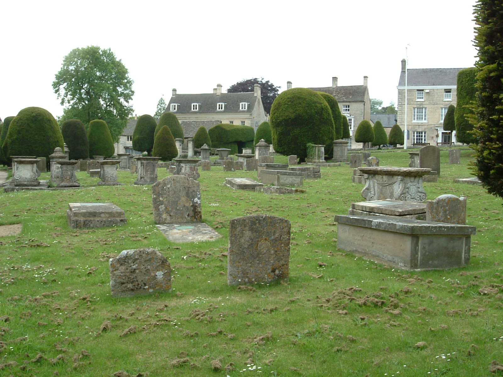 The graveyard in Painswick Church
