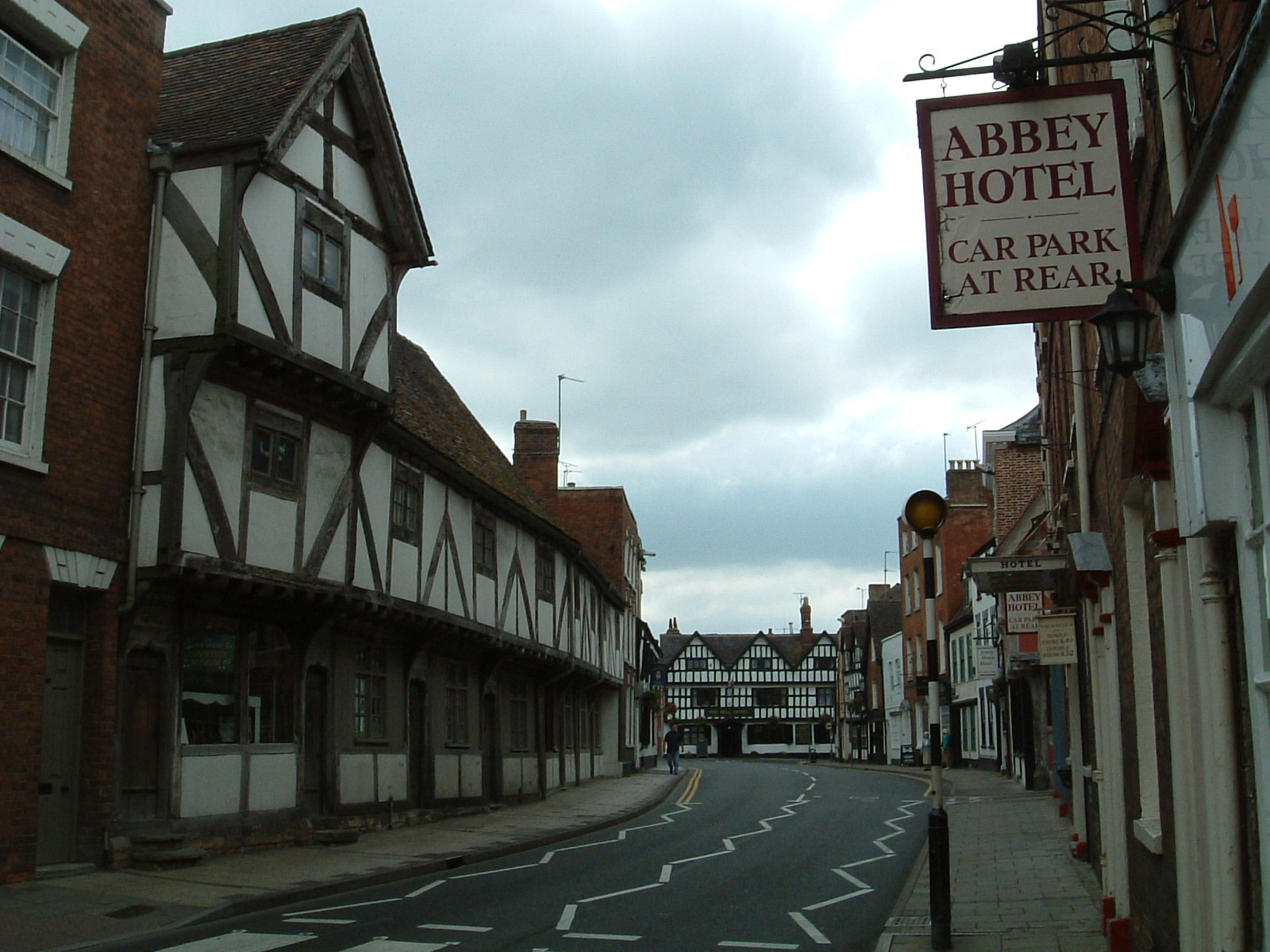 A pretty street in Tewkesbury