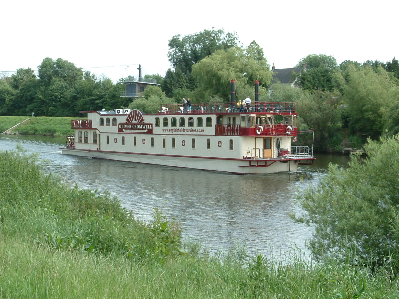 A tourist boat on the River Severn