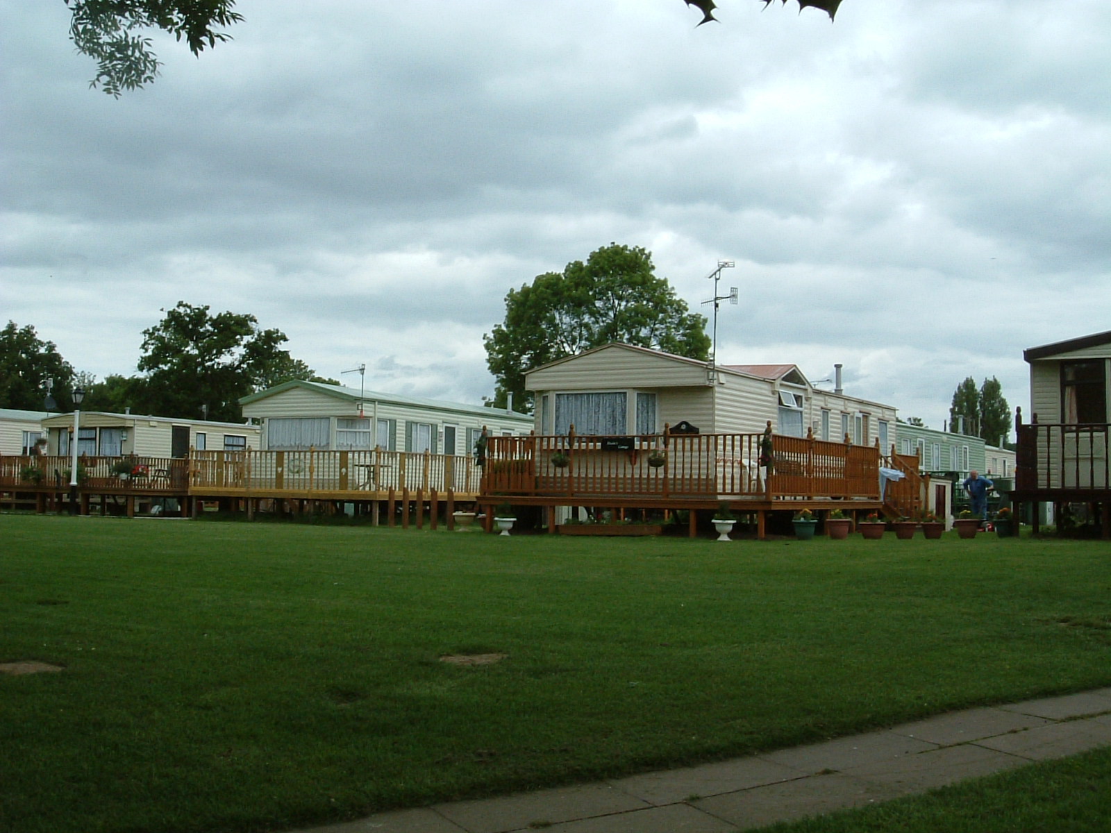 Very posh static caravans by the Severn