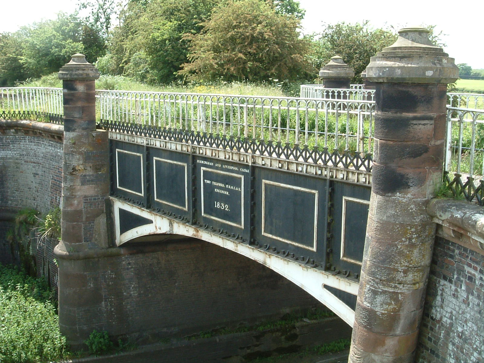 The aqueduct that passes over Watling Street