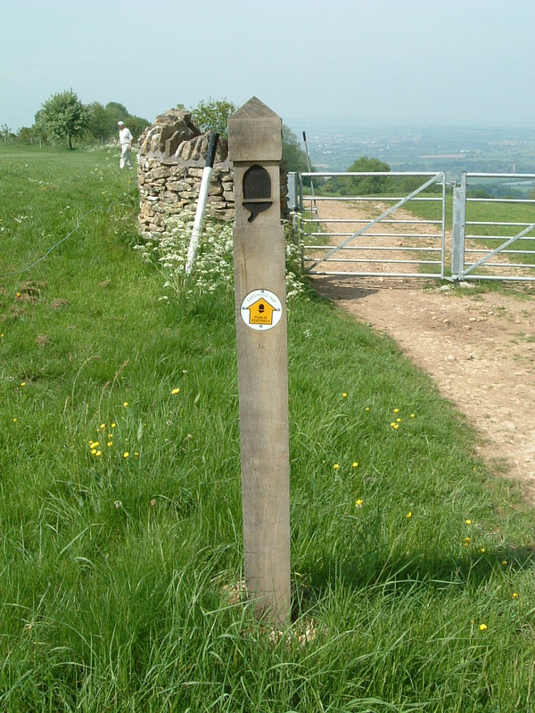 A Cotswold Way marker