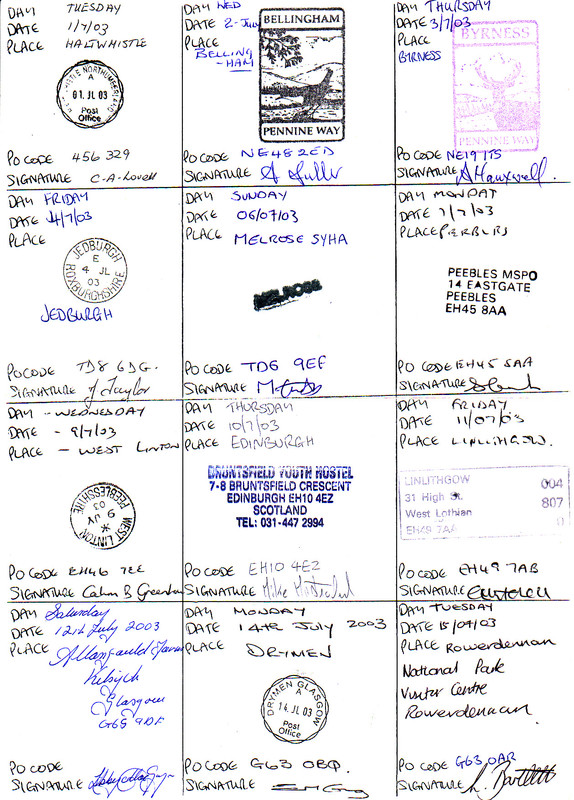 Mark's verification sheet (page 5)